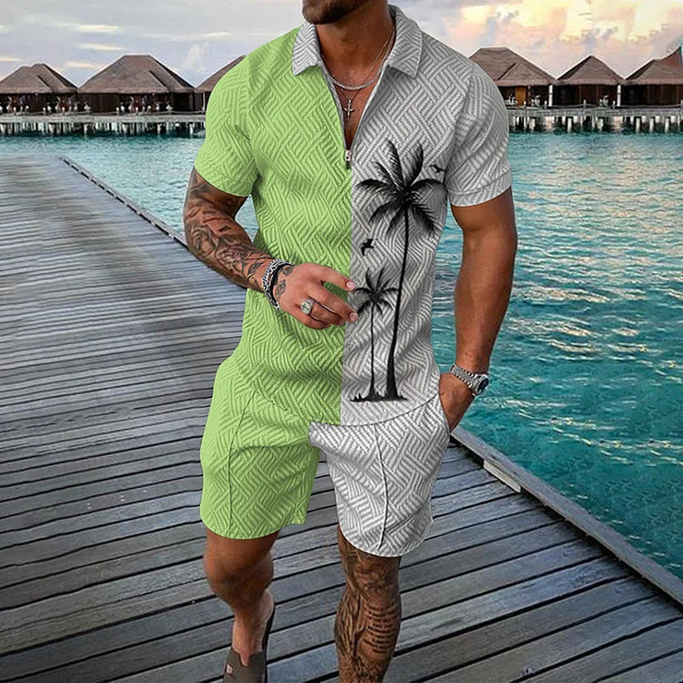 Trend Elite Polo Shirt And Shorts Co-Ord