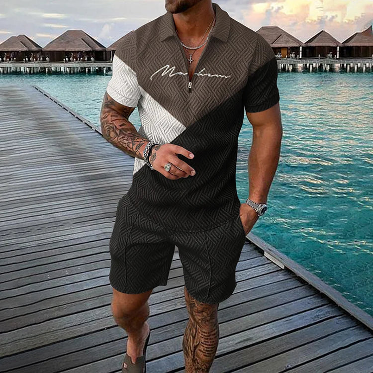 Signature Cut Polo Shirt And Shorts Co-Ord